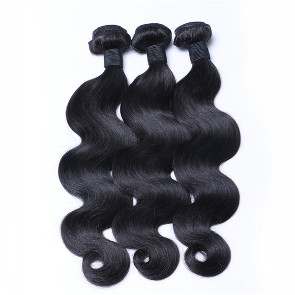 Indian Raw Human Hair Bundles Weave Body Wave Remy Hair Extensions  LM206
